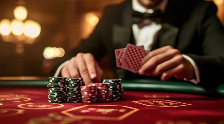 Meja roulette dengan chat real-time dan taruhan live Meja roulette Live Casino dengan nomor dan opsi taruhan